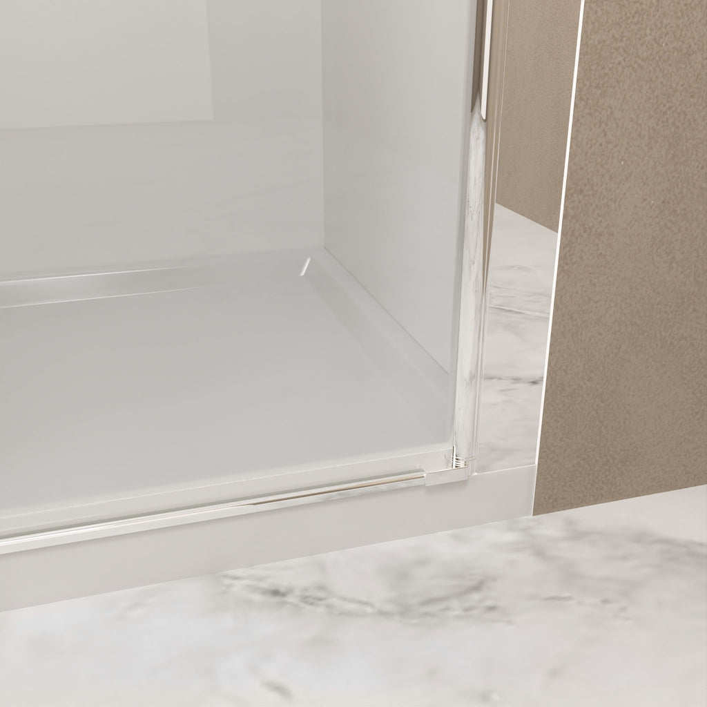 Shower Door With Glass And Explosion Proof Safety Film