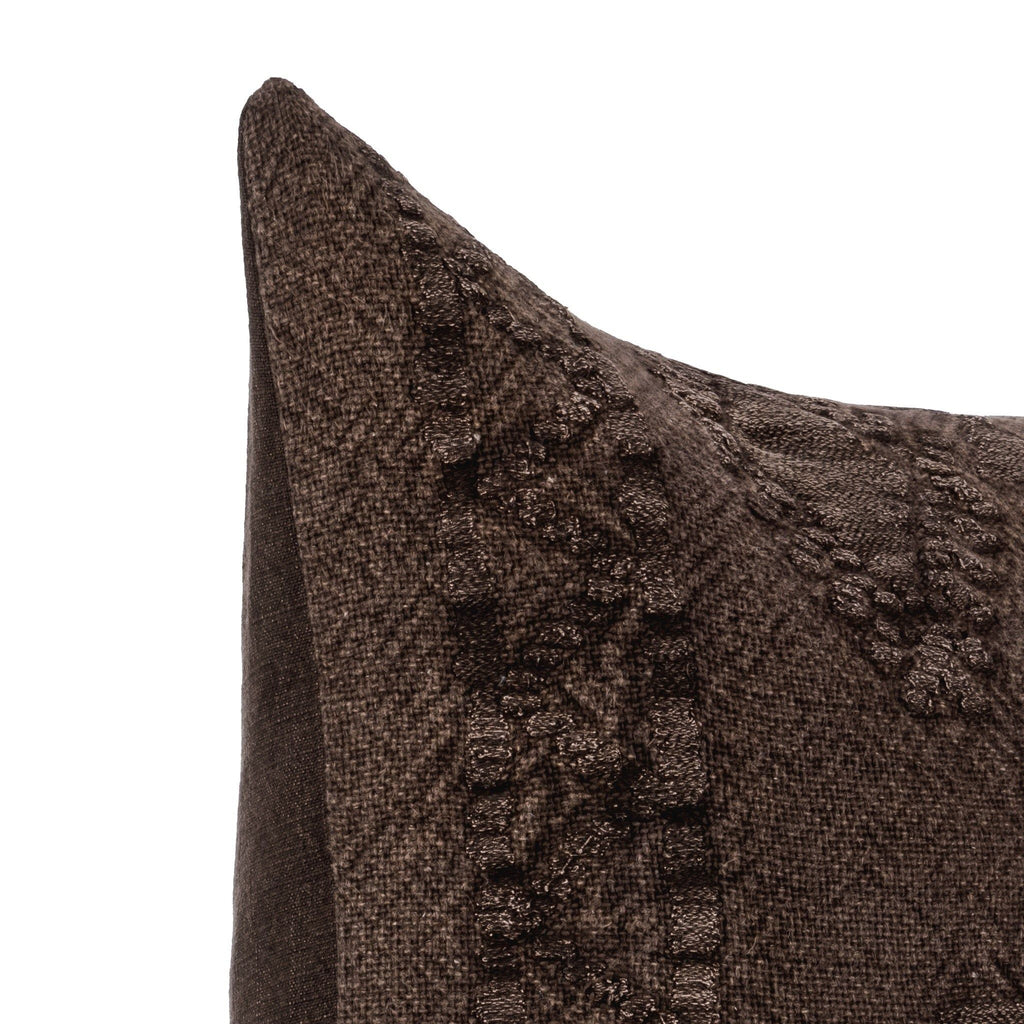 Abbey - 22" x 22"Pillow - Sierra Brown