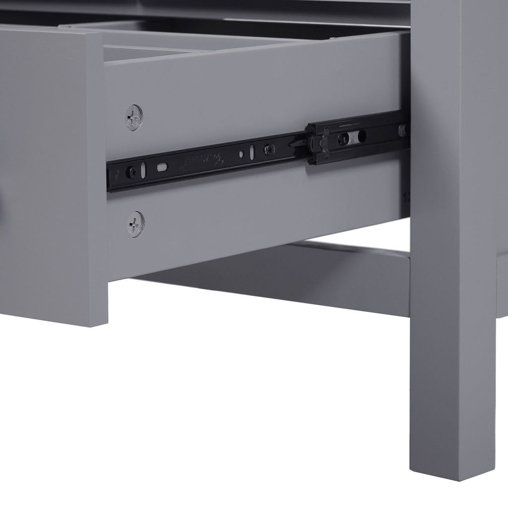 Bathroom Vanity With Integrated Undermount Ceramic Sink, 2 Doors And 1 Drawer, Soft Close Hinges