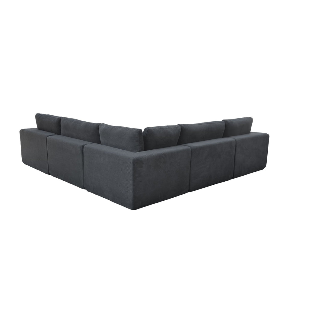 Custom Configuration Modular Sectional With Toss Pillows