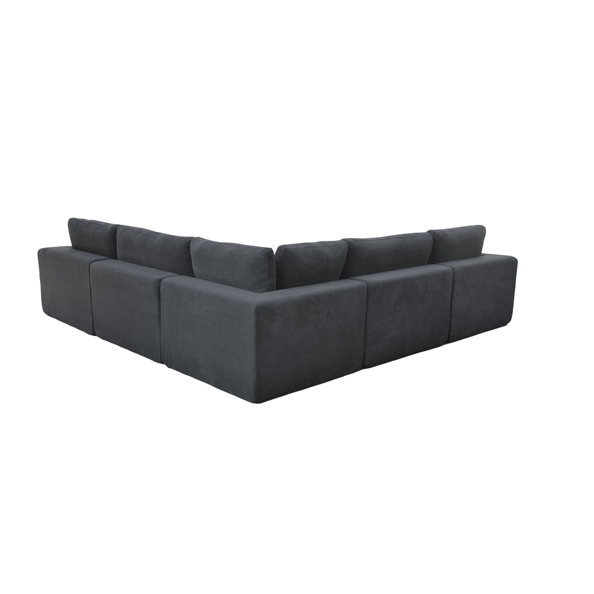 Custom Configuration Modular Sectional With Toss Pillows