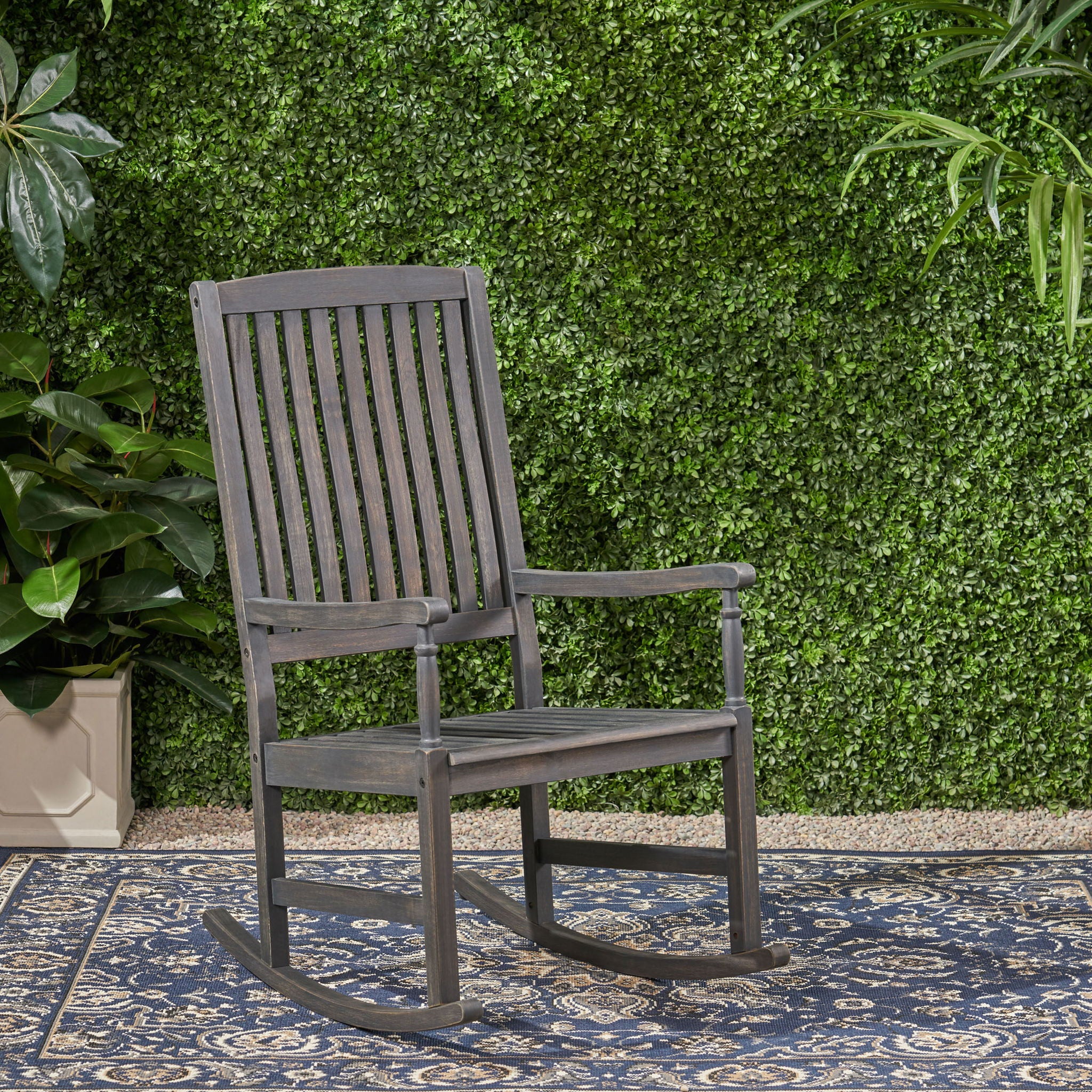 Outdoor Rocking Chair - Dark Gray
