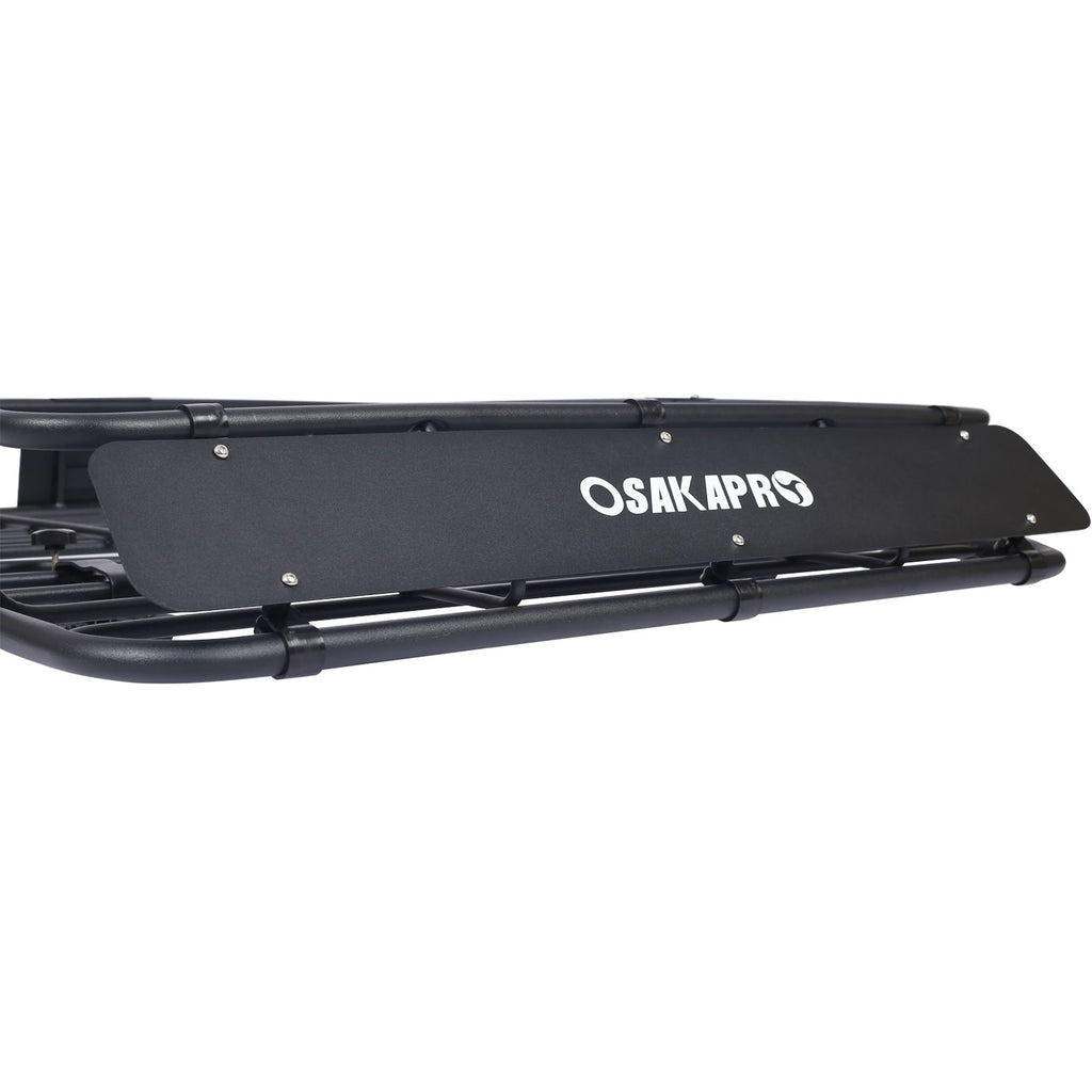 Motoring Rooftop Cargo Carrier Basket Steel, Universal Fit Roof Rack