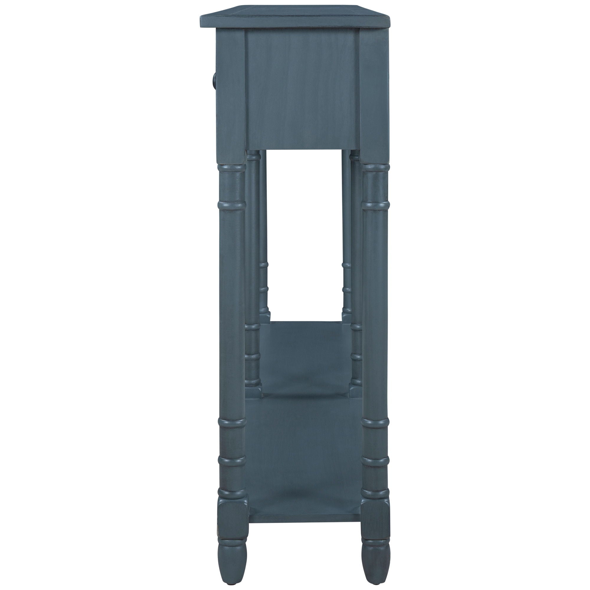 Hearth & Haven Daniel - Console Table With 2 Storage Drawers And Bottom Shelf