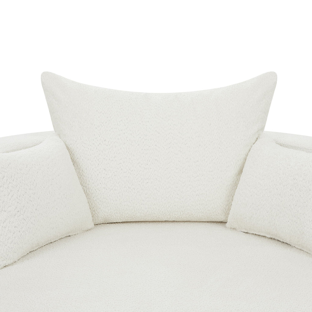 360° Swivel Chair Accent Barrel Chair With Removable Pillows