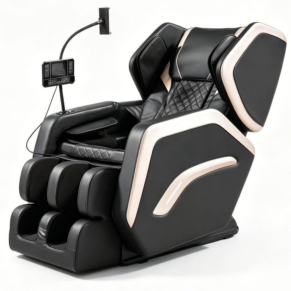Zero Gravity Massage Chair Recliner With 10 Massage Heads And Full Body Air Pressure - Black