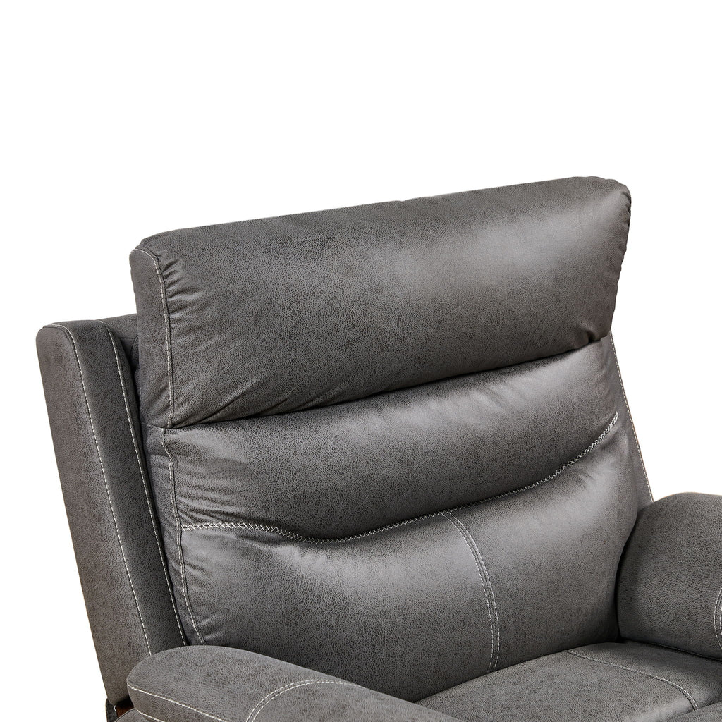 Liyasi - Dual Okin Motor Rocking And 240° Swivel Single Sofa Seat Recliner Chair Infinite Position, Head Rest With Power Function
