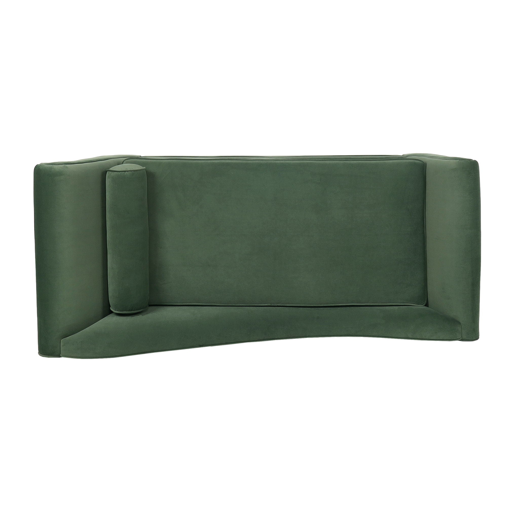 Auroral - Upholstered Chaise Lounge With Scrolled Arms And Tapered Legs
