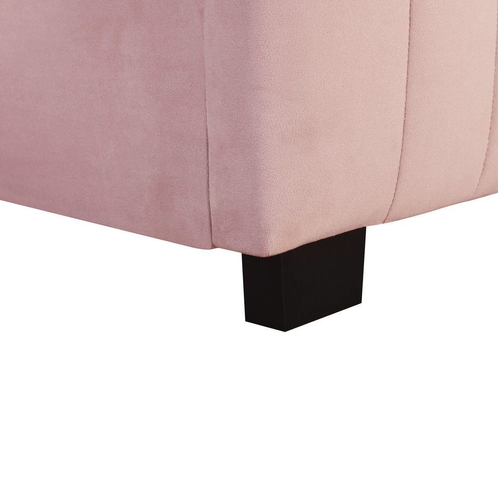 Upholstered Design Platform Bed With Trundle