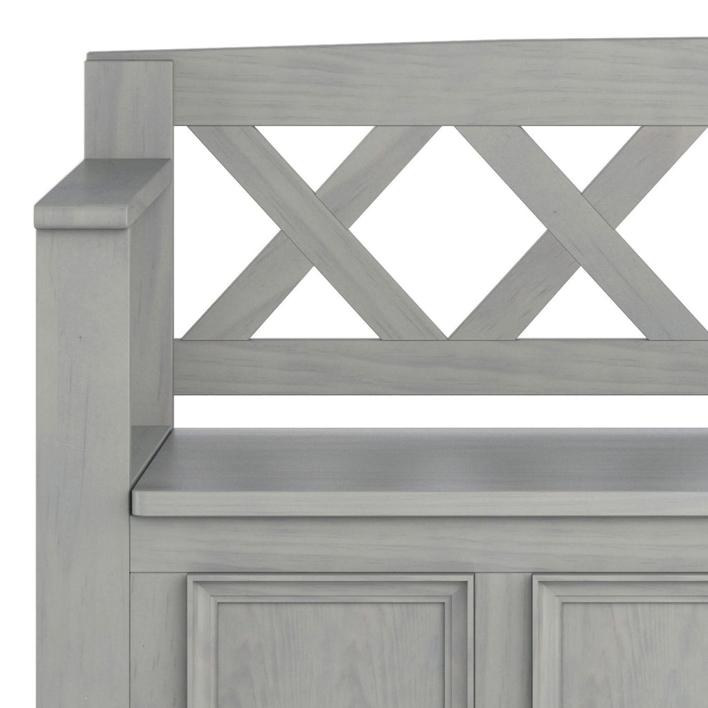 Amherst - Entryway Storage Bench - Gray