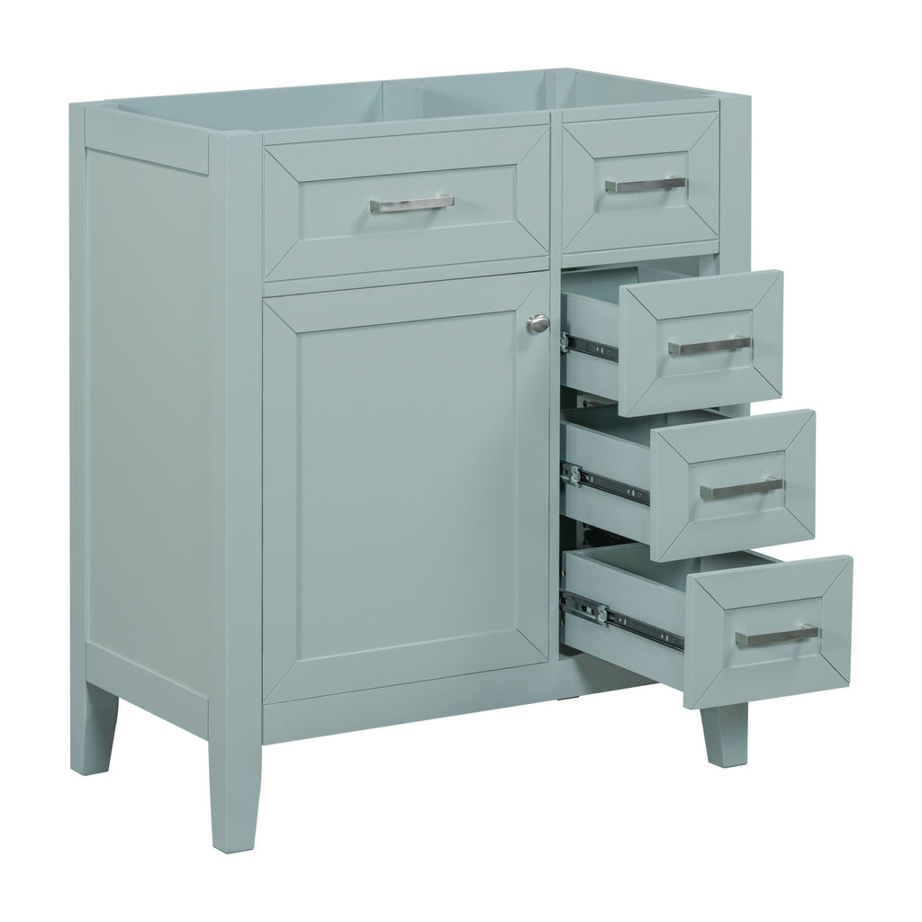Modern Bathroom Vanity Base Only With Drawers, Freestanding Design