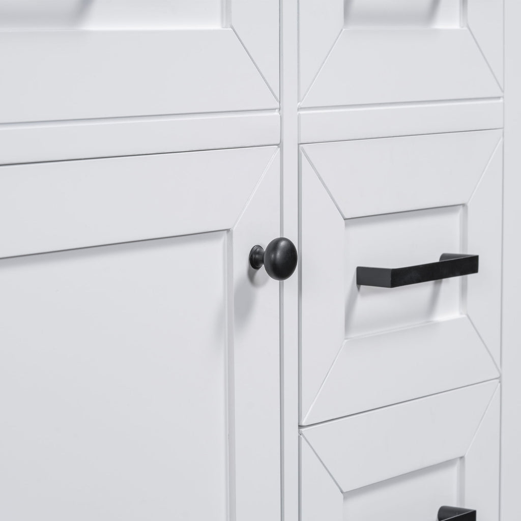 Modern Bathroom Vanity Base Only With Drawers, Freestanding Design