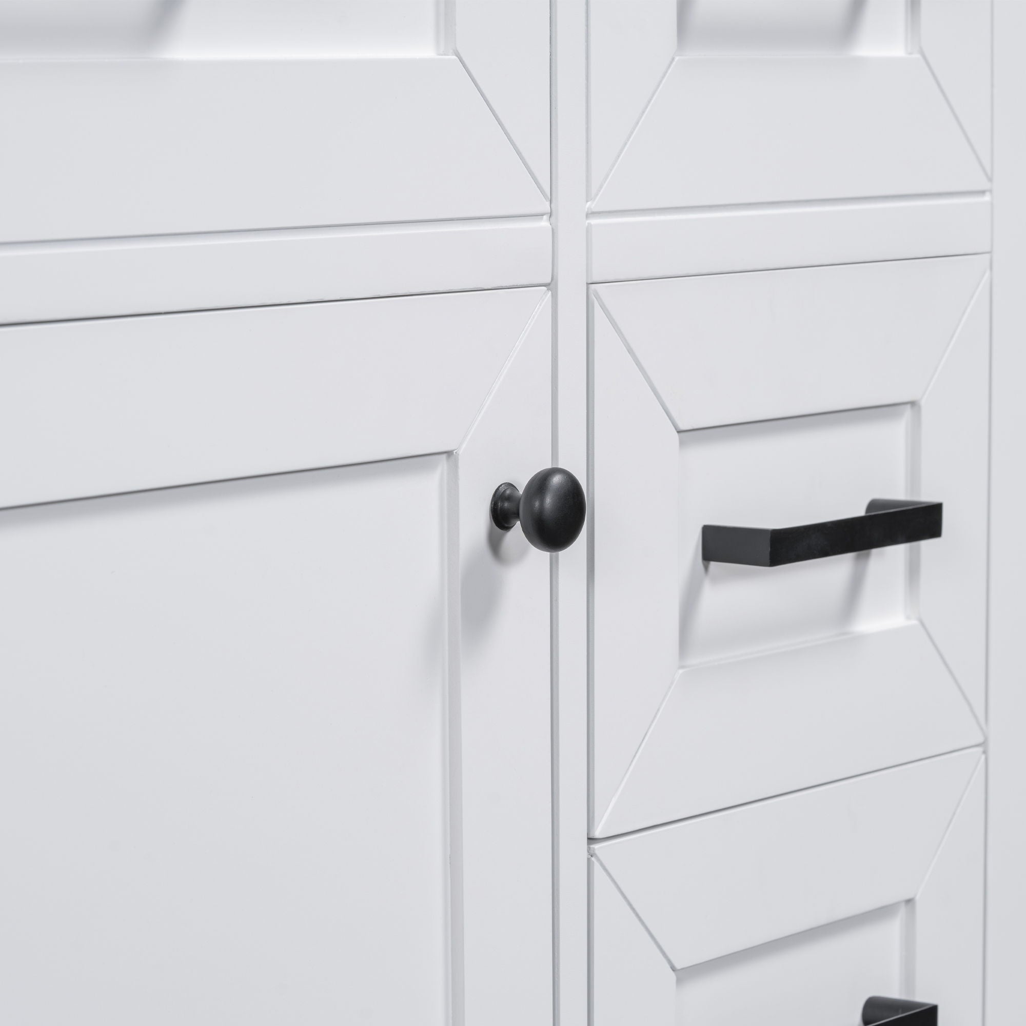 Modern Bathroom Vanity Base Only With Drawers, Freestanding Design