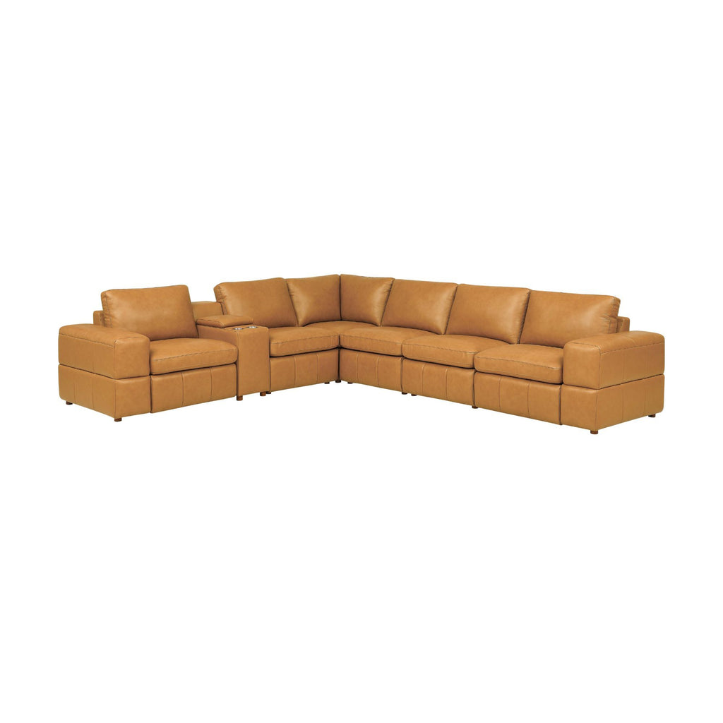 Upholstered Large Arms Sectional With Recliner Seats
