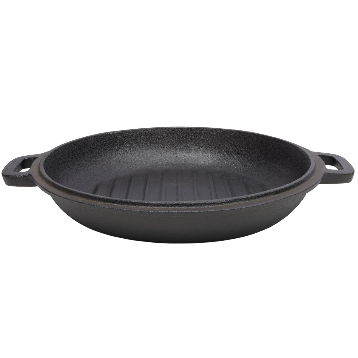3 In 1 Pre-Seasoned Cast Iron Dutch Oven, Outdoor Camping Deep Pot, 5 Quart With Silicone Handles - Black