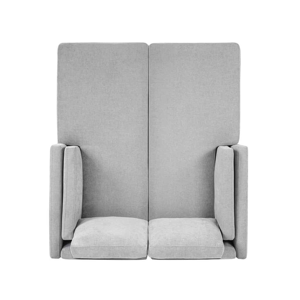 Chaise Lounge Sofa Bed With Dual Layer Armrests For Living Room