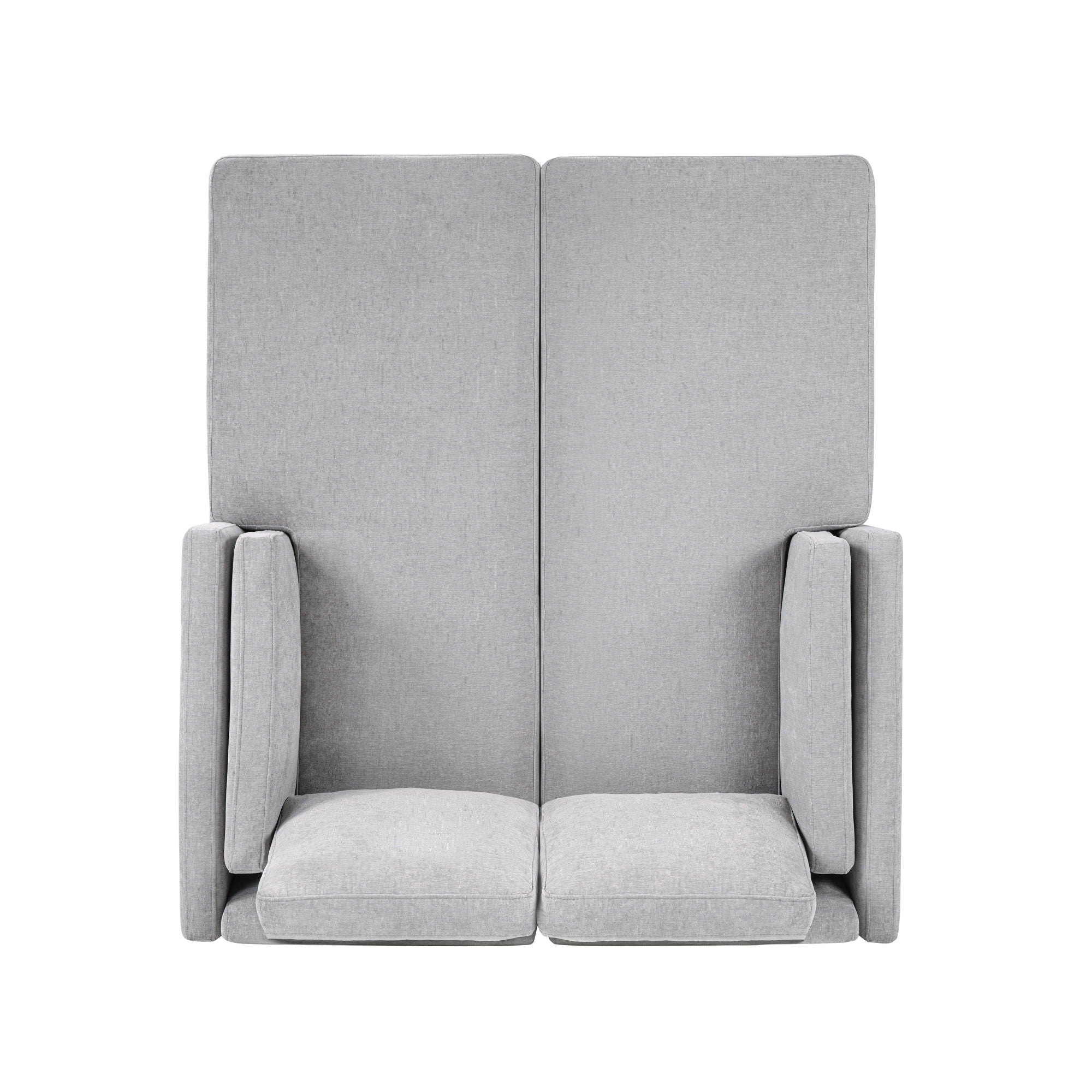 Chaise Lounge Sofa Bed With Dual Layer Armrests For Living Room
