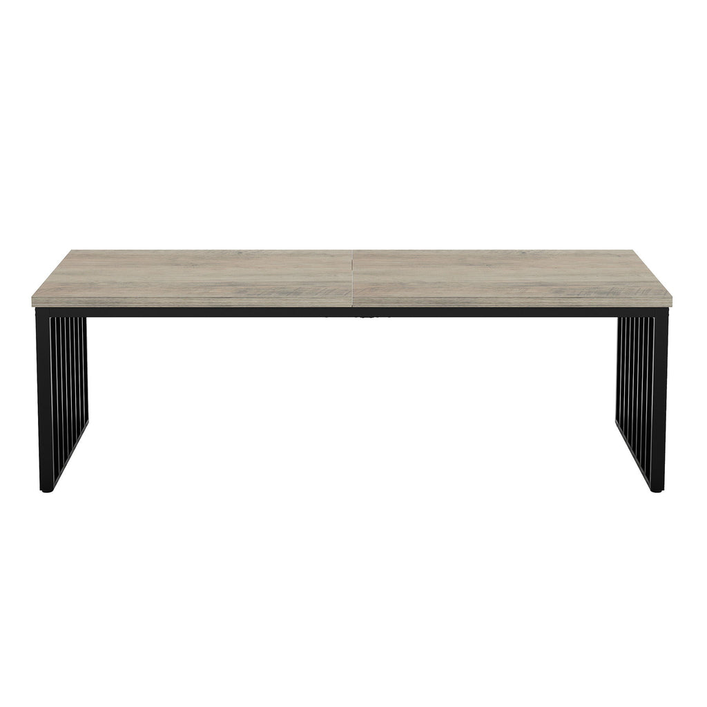 Double Computer Desk For 2 Person, Extra Long Workstation