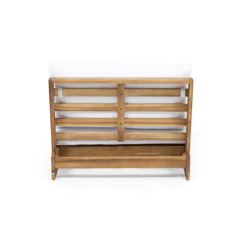 Acacia Wood Outdoor Club Chair With Cushions