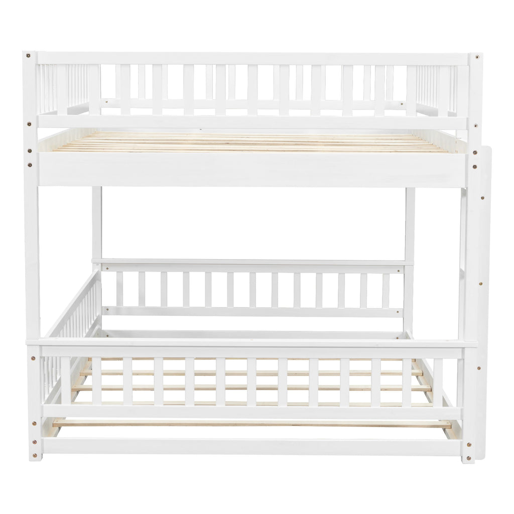 Bunk Bed With Ladder And Guardrails