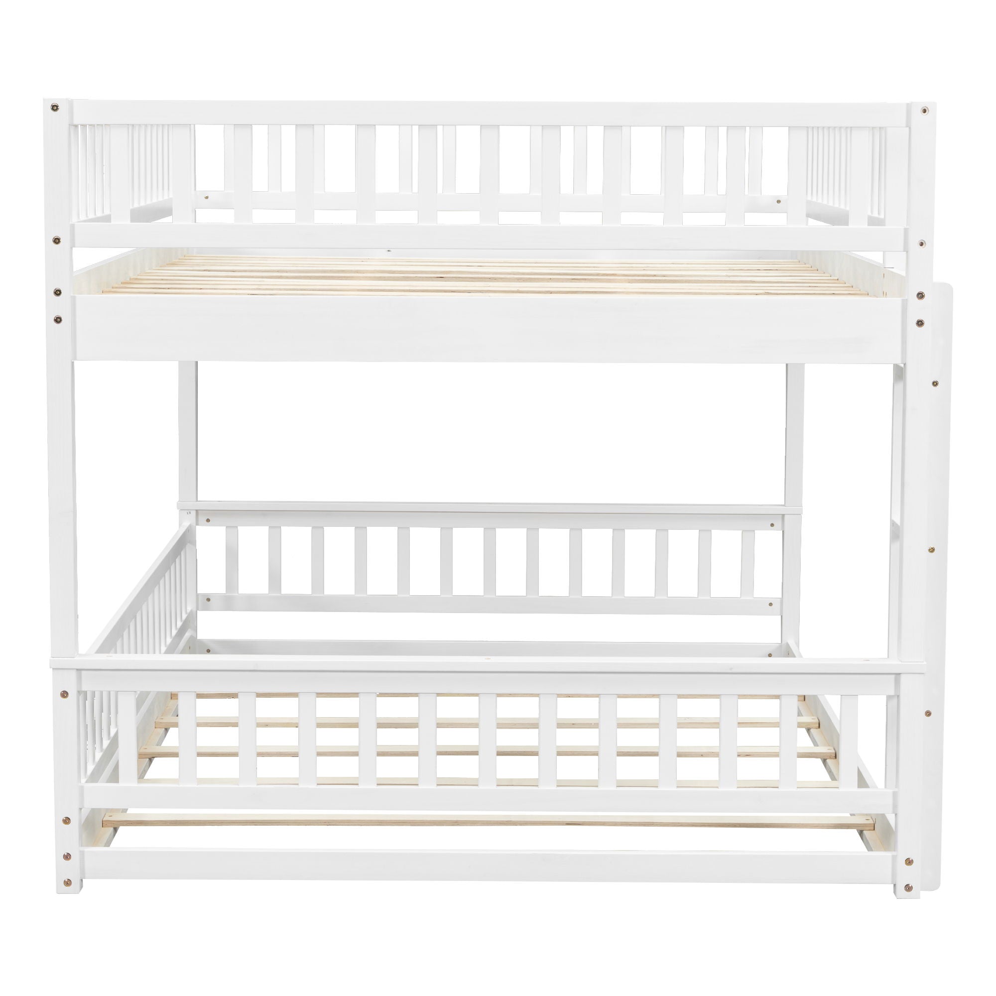 Bunk Bed With Ladder And Guardrails