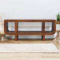 Orion - Curved Media Unit - Brown