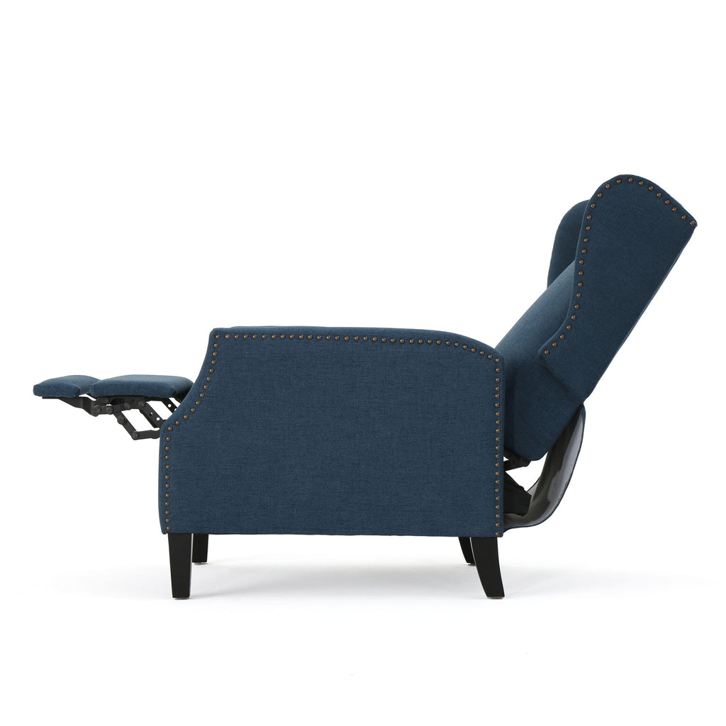 Westeros Wing Back Fabric Upholstered Recliner