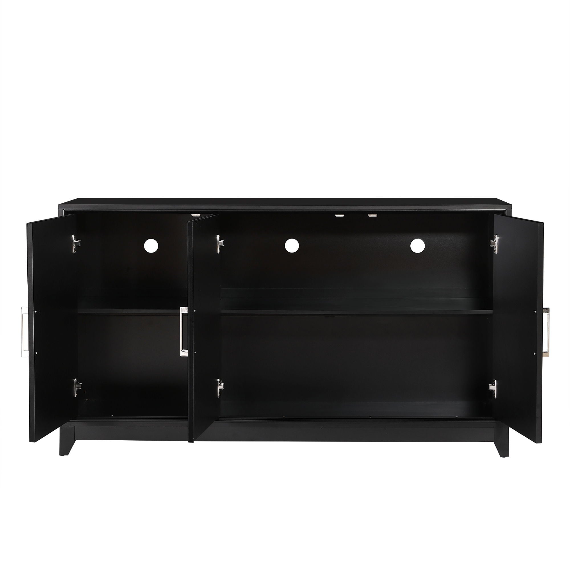 TV Stand, Media Console Cabinet With 2 Spacious Storage Space