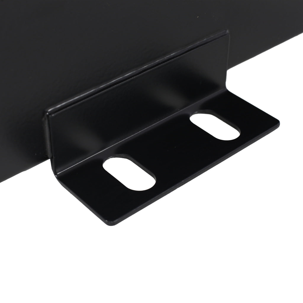 Heavy Duty 5 Gallon Steel Hydraulic Fluid Reservoir Tank With Mounting Foot, 14 Gauge - Black