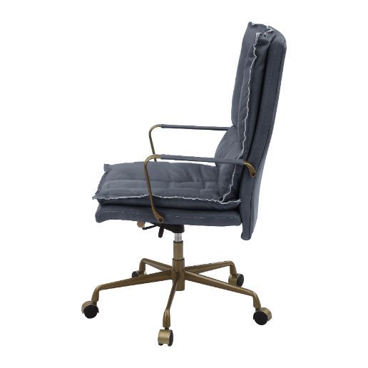 Tinzud - Office Chair - Gray Leather