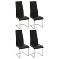 High Back Side Chairs Dining Chairs With Padded Upholstery (Set of 4)