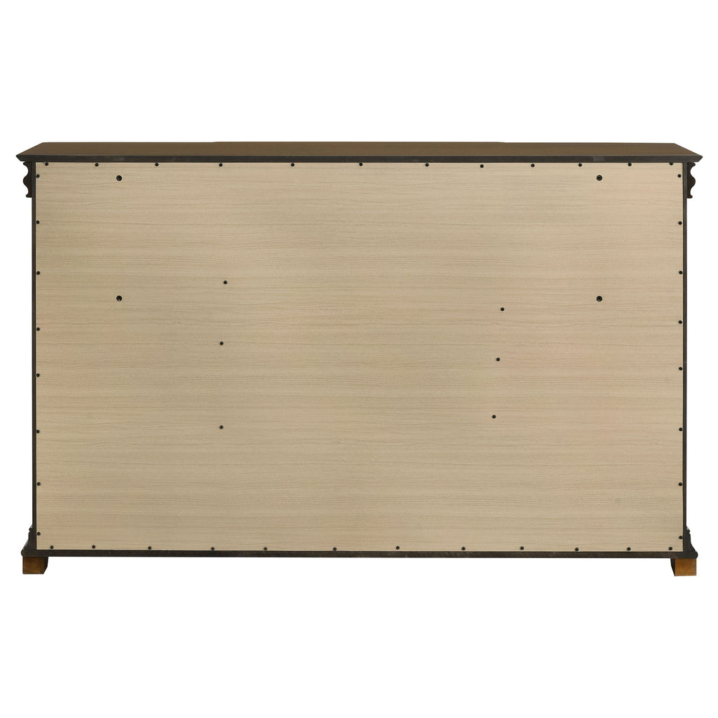 Leonide - 9 Drawer Dresser - Cherry
