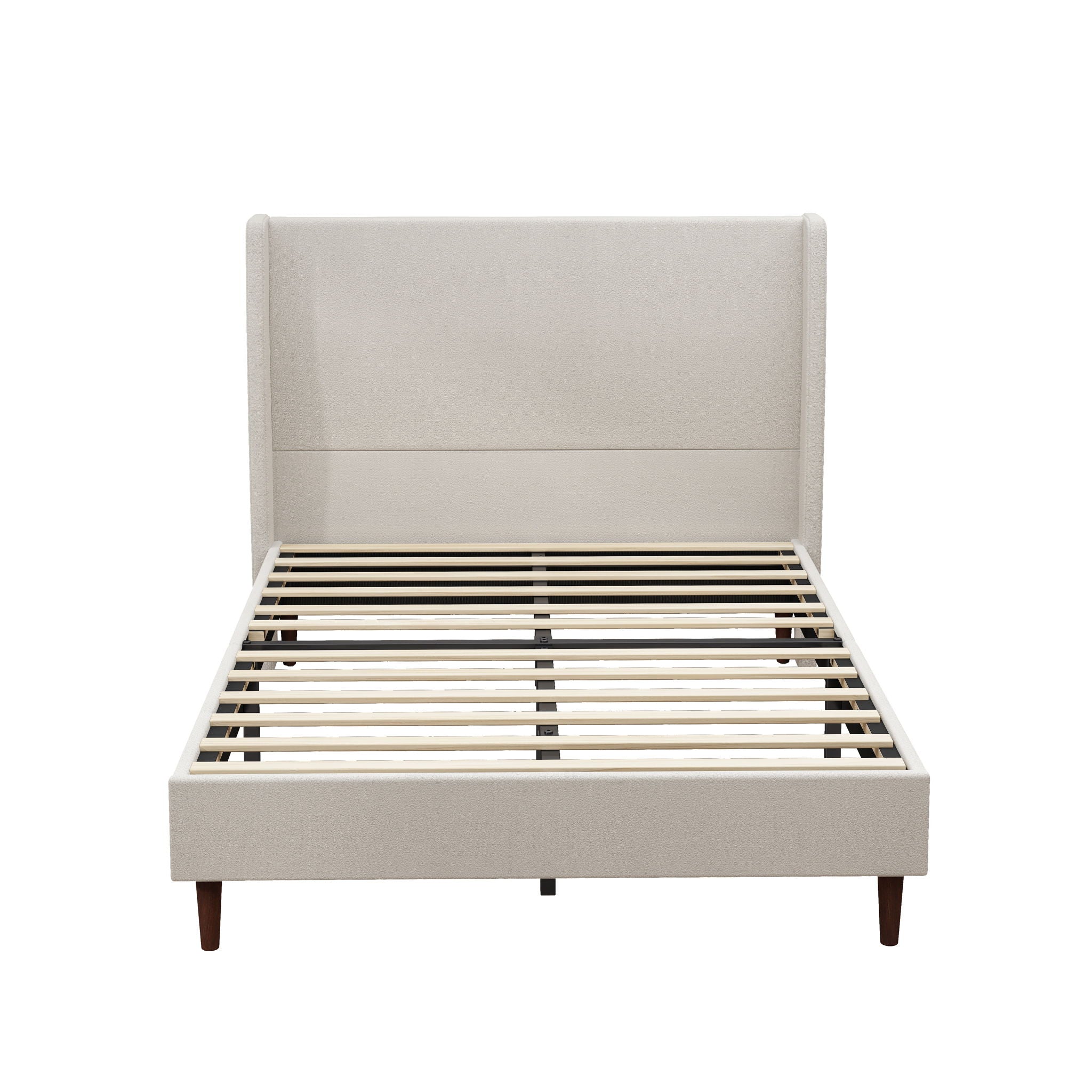 Upholstered Bed & High Headboard Design
