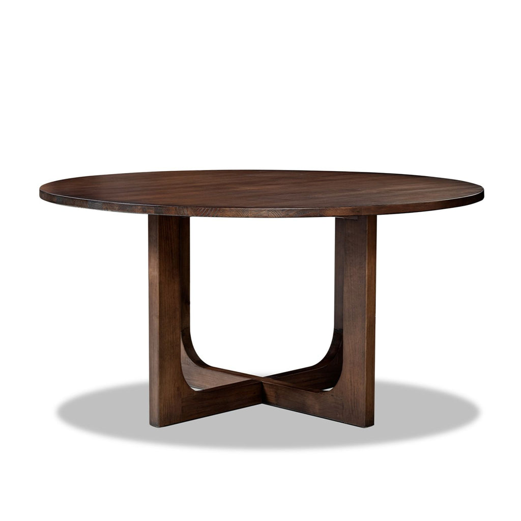 Pino - Round Dining Table - Dark Brown