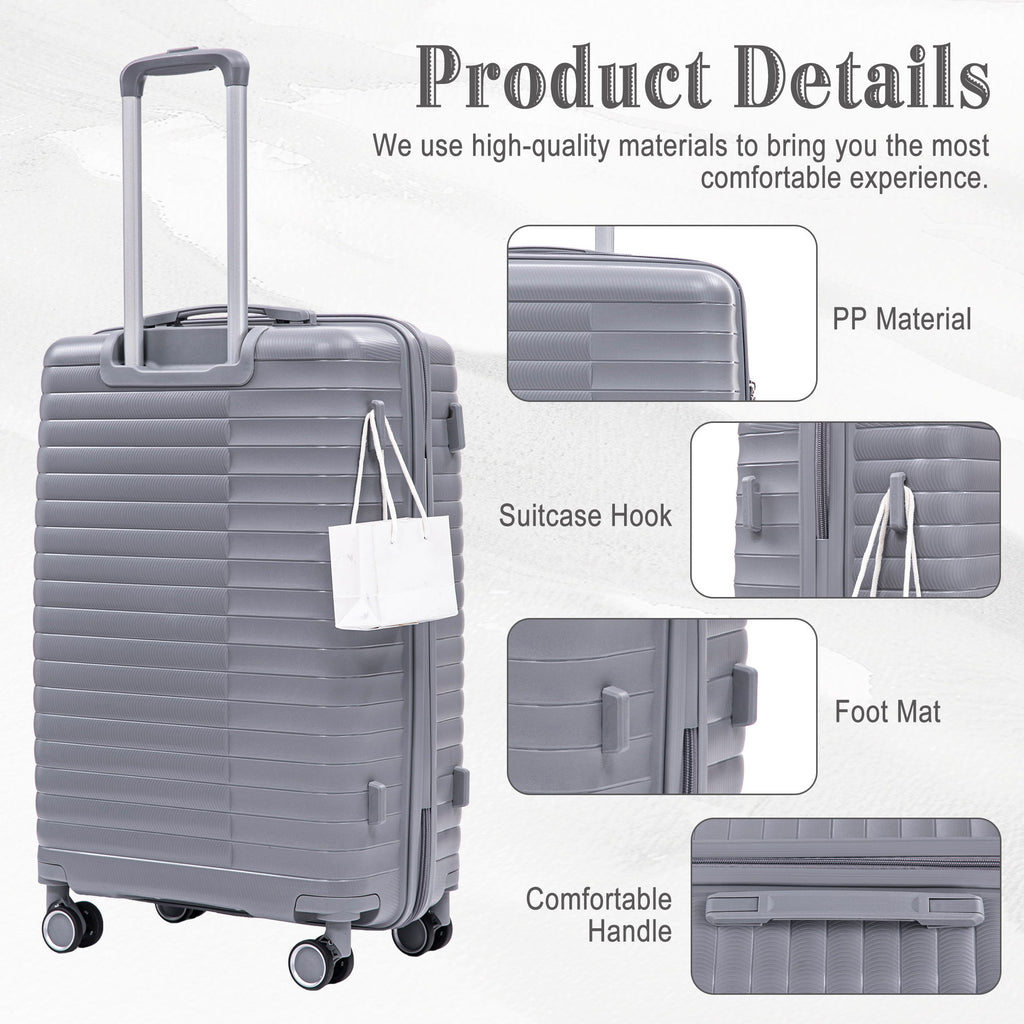 4 Piece Luggage Set, Combination Lock