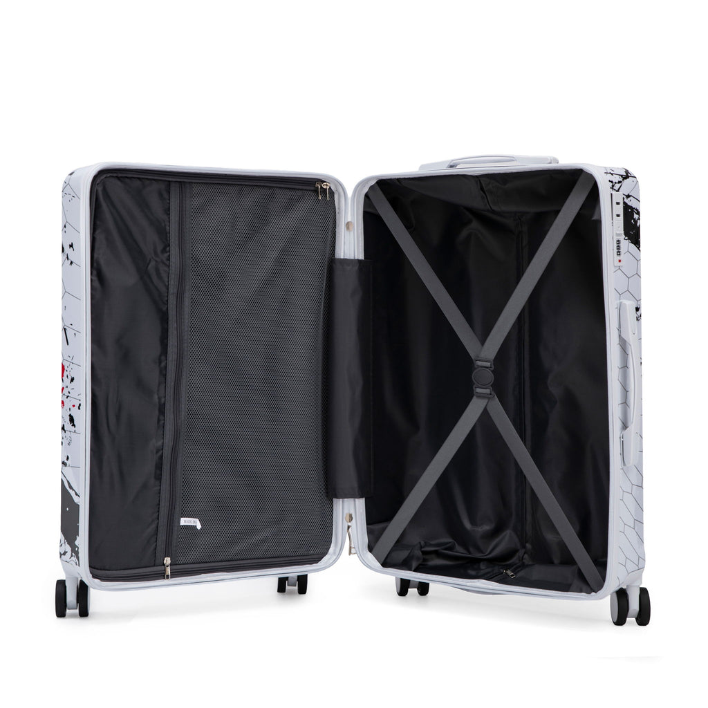 3 Piece With Combination Lock And Silent Wheels