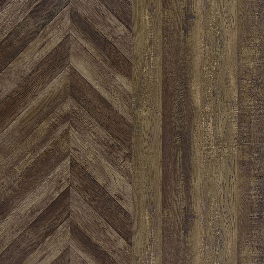 Chase - 2 Door Console With Herringbone Design - Oak