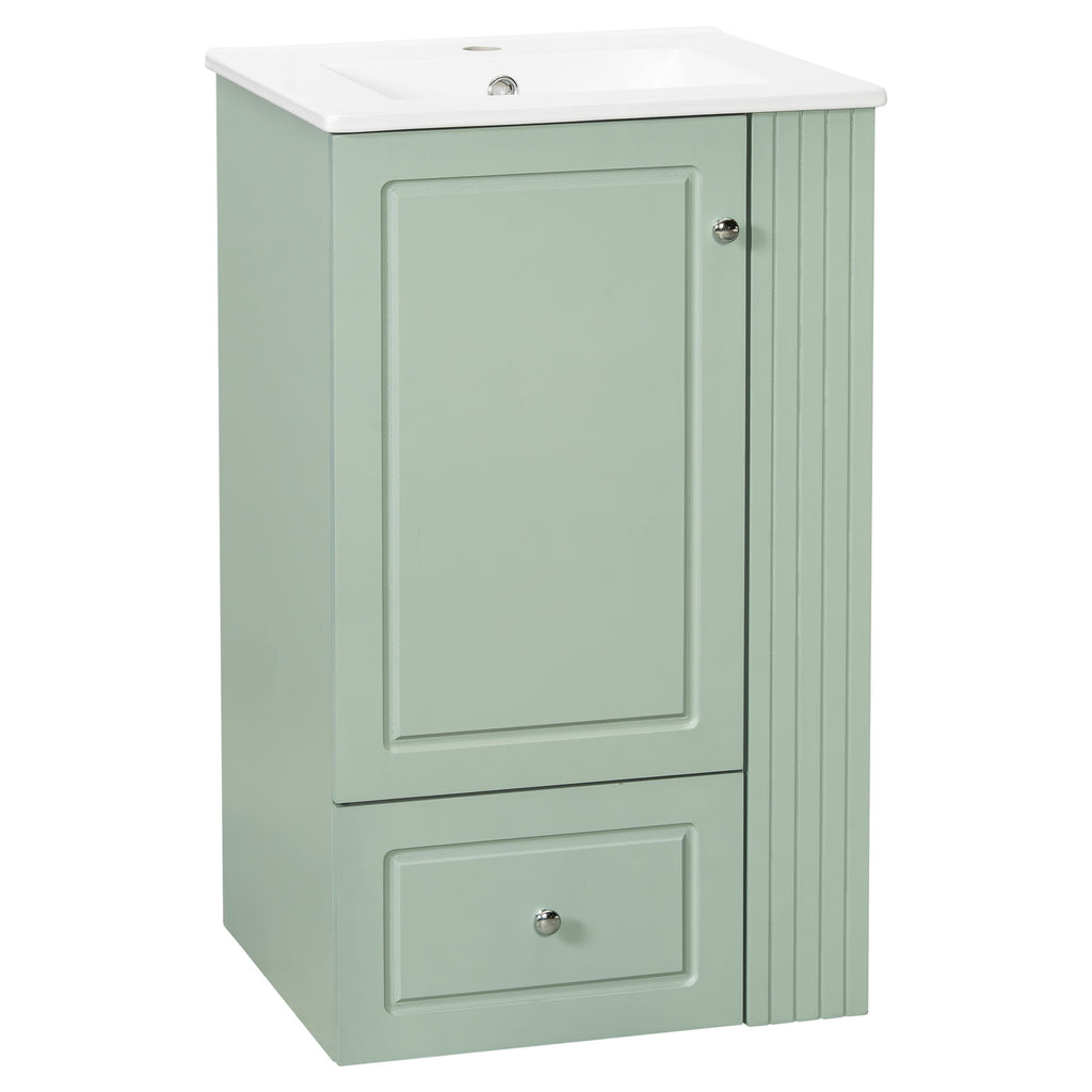 Modern Freestanding Bathroom Vanity With Sink, Soft-Close Drawer, Towel Bar