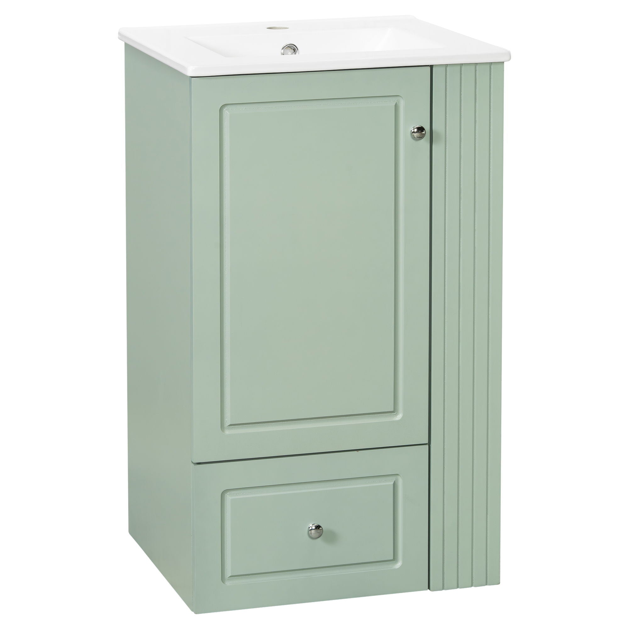 Modern Freestanding Bathroom Vanity With Sink, Soft-Close Drawer, Towel Bar