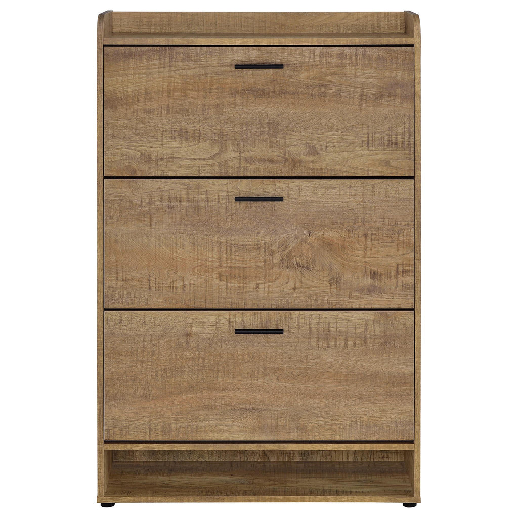 Claire - 3 Tier Shoe Cabinet - Brown