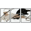 Boss - 72" x 36" Painting By Buddy Whitlock (Set of 3) - Black
