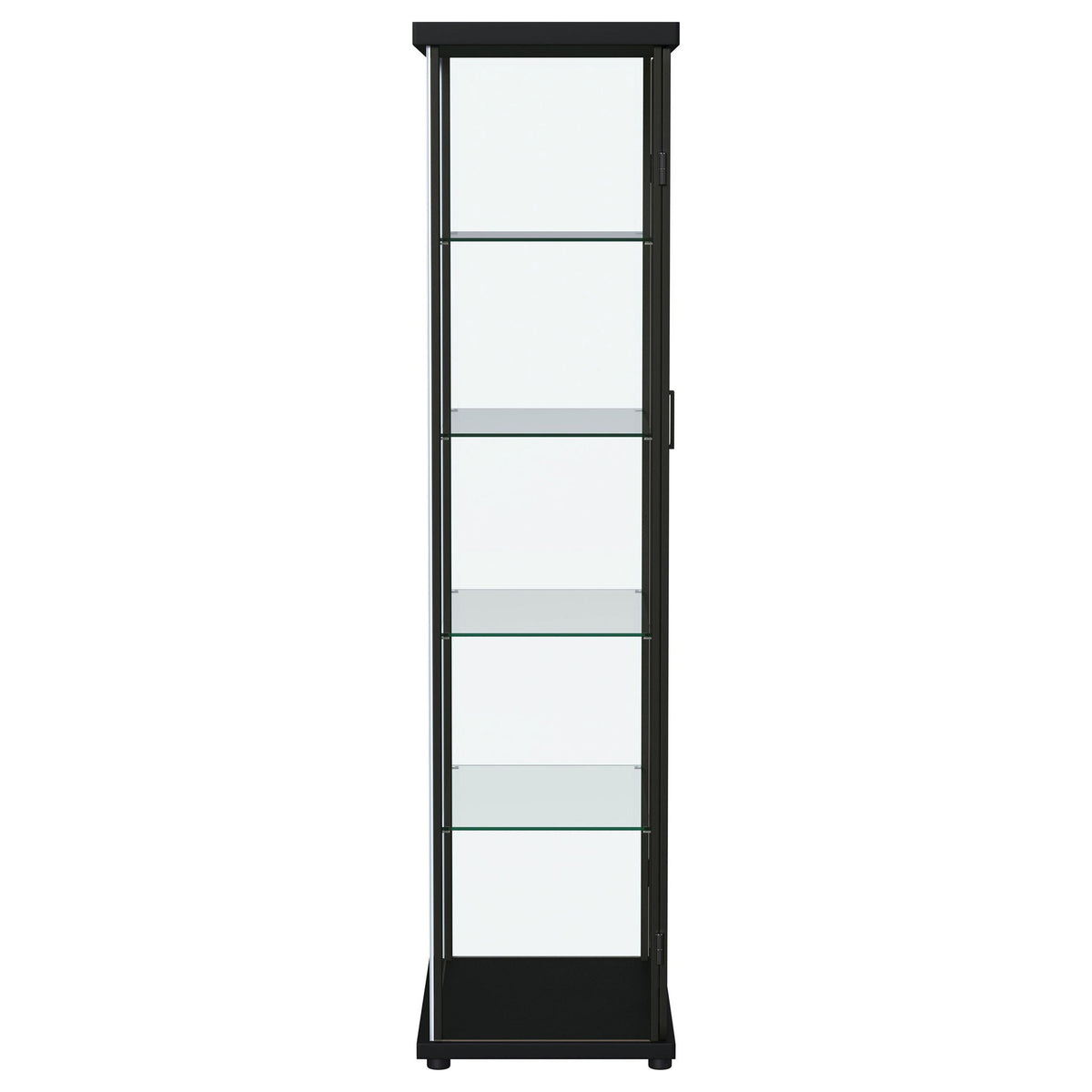 Nevra - 4 Shelf Display LED Curio Cabinet