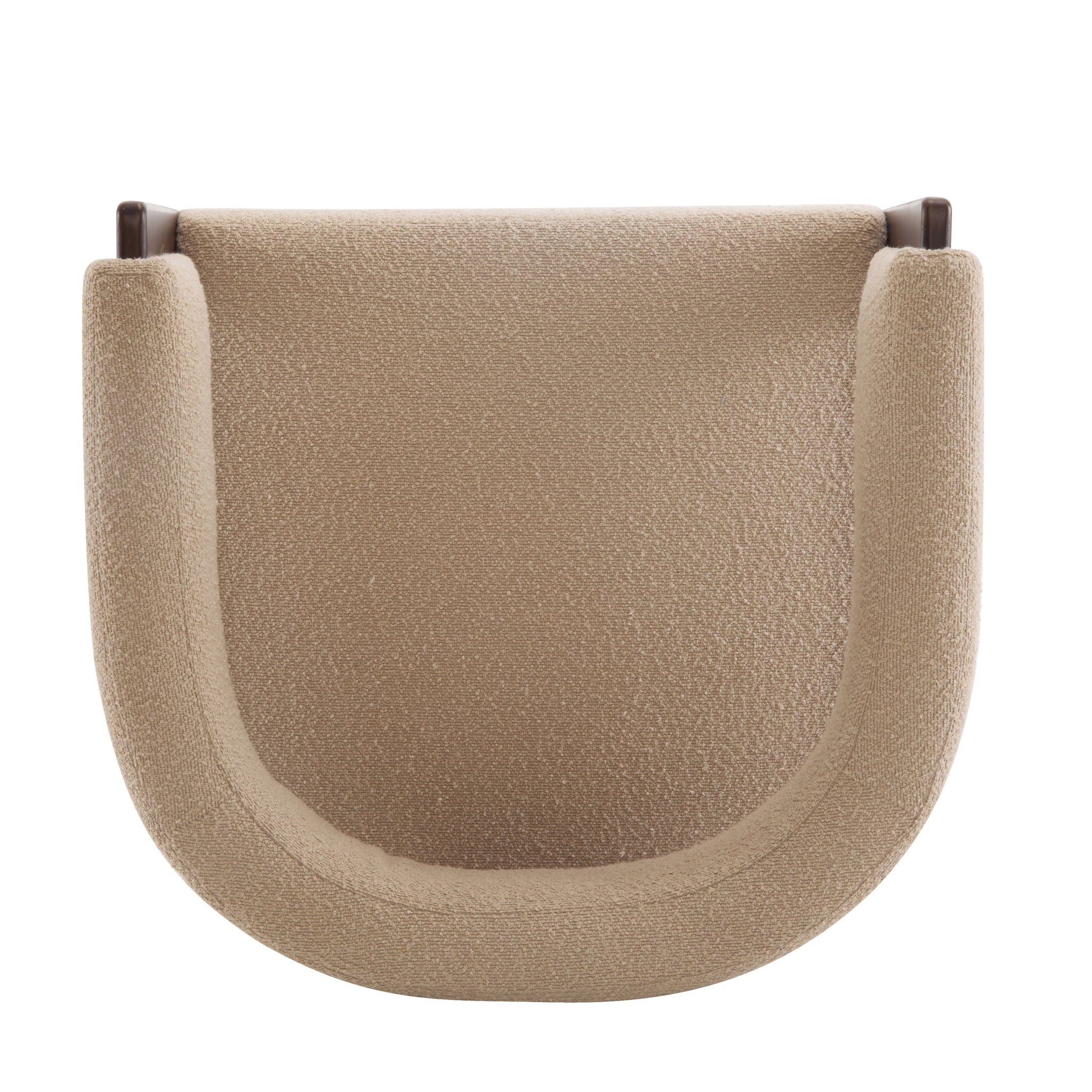 Modern Upholstered Accent Arm Chair With Barrel Back Design