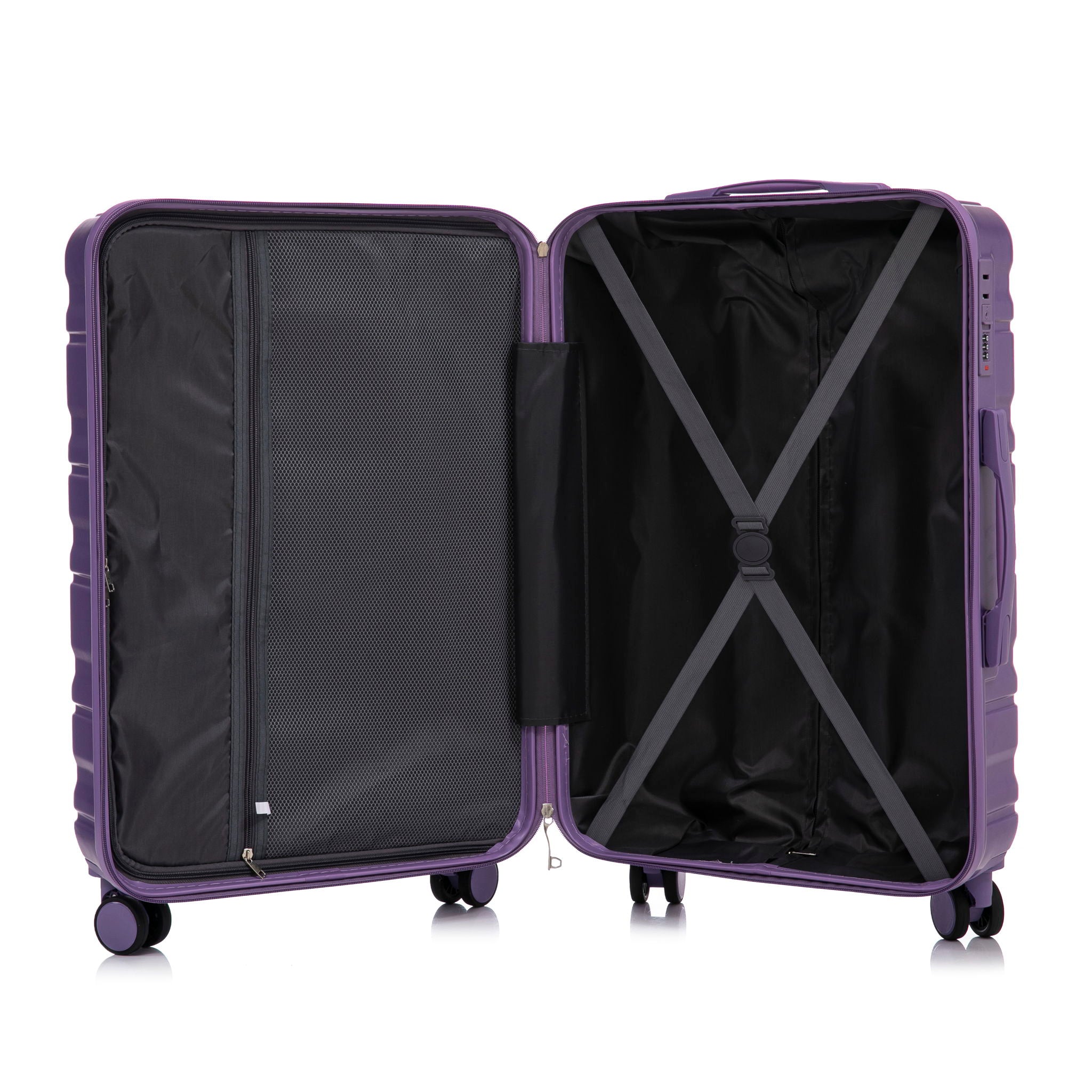 Tourist 3 Piece Luggage Set, Combination Lock, Durable Hard Shell With 360° Silent Wheels