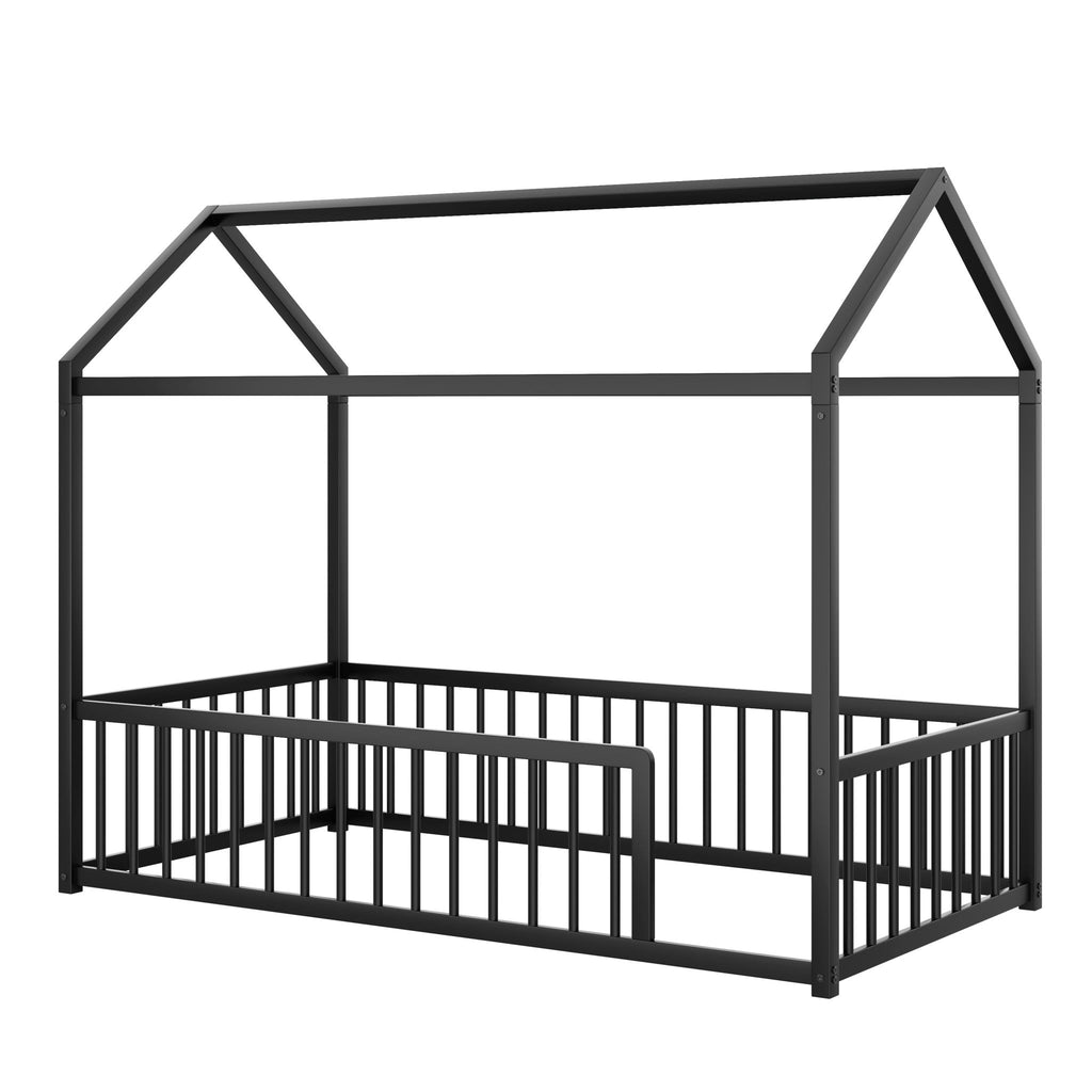Montessori Floor Bed Frame With House Shape