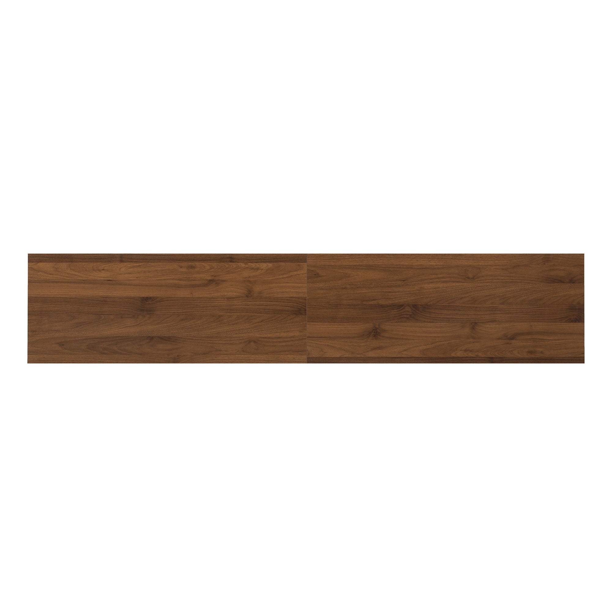 TV Stand For TVs, Entertainment Center With Closed Storage & Cable Management, Soft Closing Hinges - Walnut