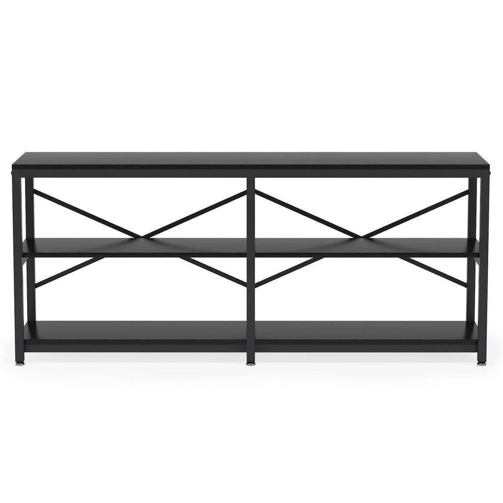 Console Table With X Back Design, Extra Long Storage