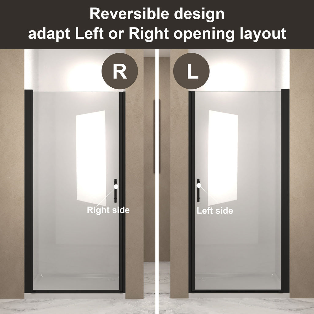 Shower Door With Glass And Explosion Proof Safety Film