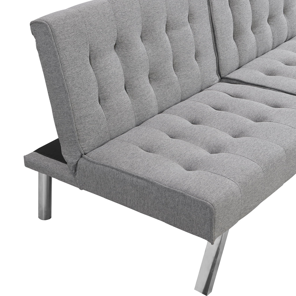Comfortable Futon Sofa Bed - Gray