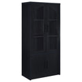 Shayne - 4 Door Display Cabinet With LED Lighting - Black